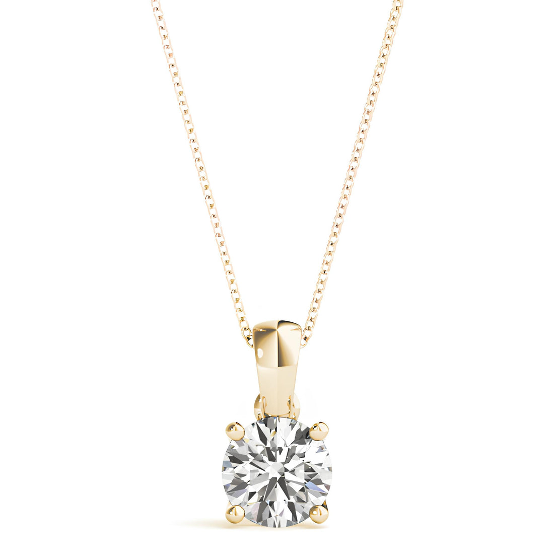 0.50 to 2.00 Ctw Lab Grown Round Certified Diamond Pendant