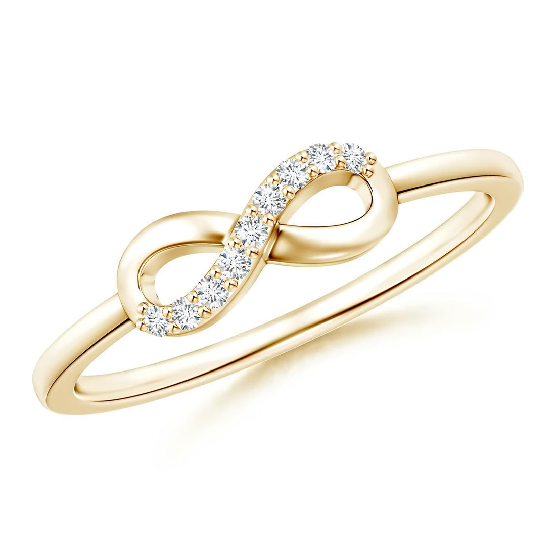 Delicate EF VS/SI Lab-Created Diamond Ring – Solid 14K Gold Women's Half Eternity Wedding or Engagement Band