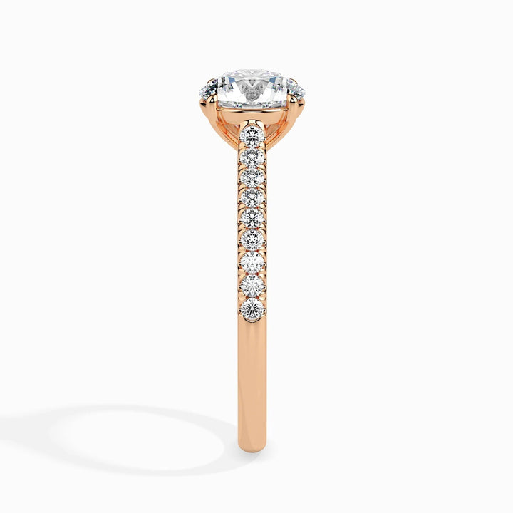 0.50 CT Certified Lab-Grown Diamond Solitaire Engagement Ring – 14K Real Gold with Conflict-Free EF VS/SI Diamonds