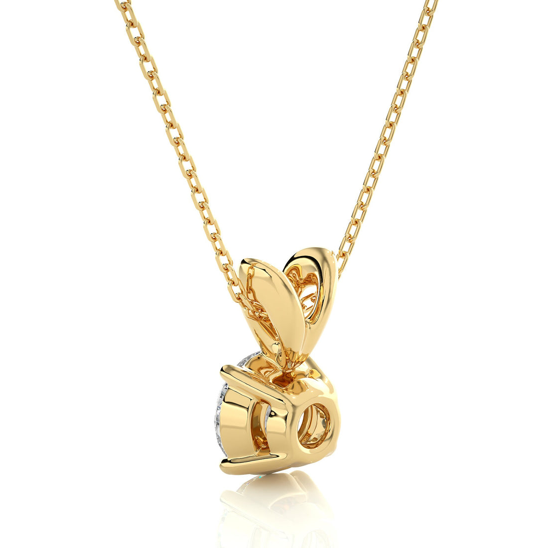Elegant Lab-Grown Diamond Pendant for Women IGI Certified 0.25 to 2.00 CT Round Diamond in 14K Gold Perfect for Anniversaries & Special Occasions