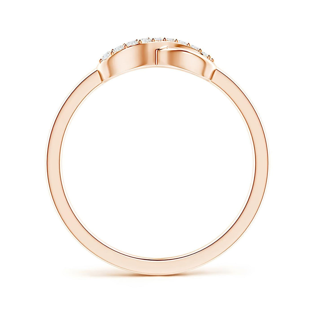 Delicate EF VS/SI Lab-Created Diamond Ring – Solid 14K Gold Women's Half Eternity Wedding or Engagement Band