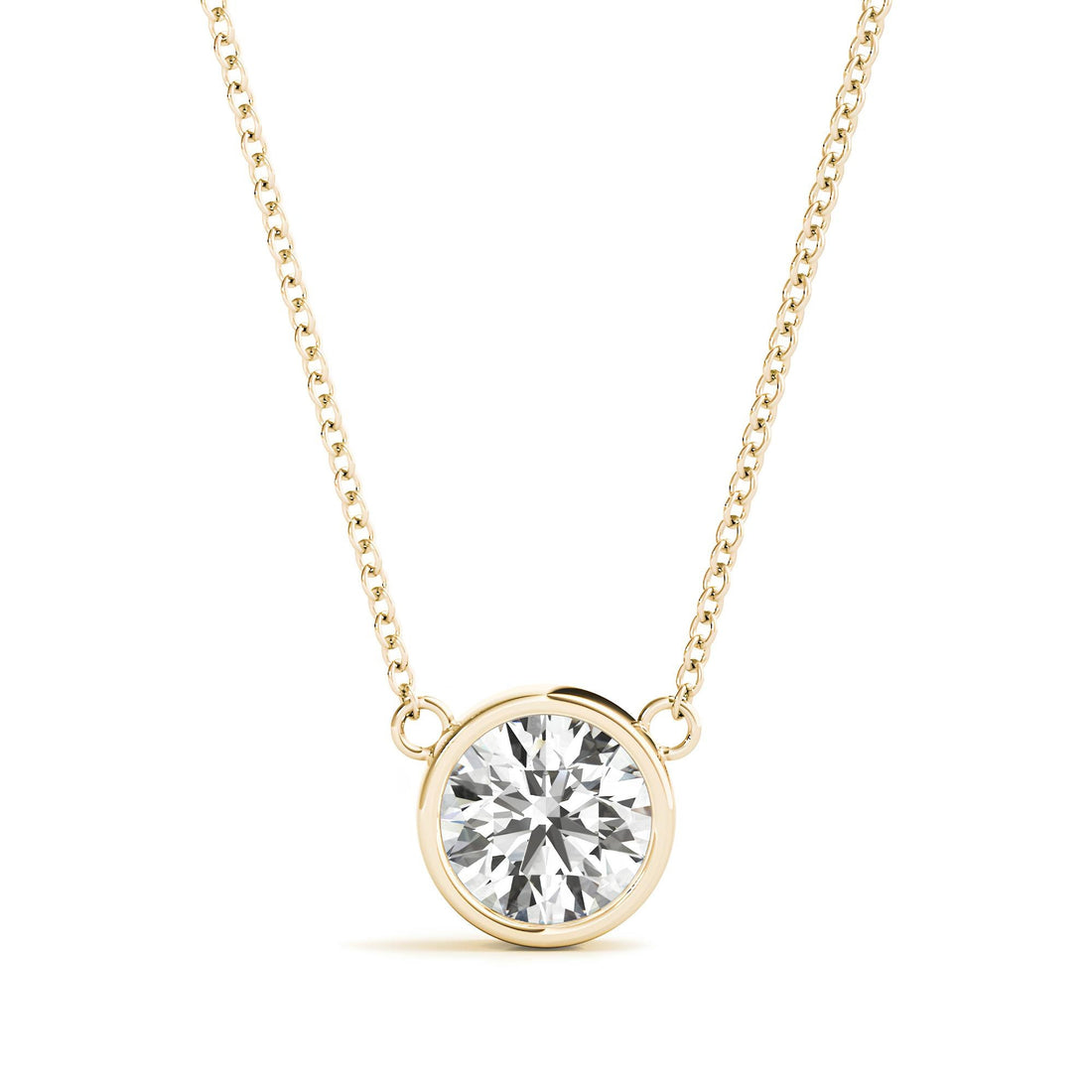 0.25 to 2.00 Ctw Lab Grown Round Diamond Pendant Necklace, IGI Certified Diamond Pendant, Anniversary Gift, Gift for Daughter, Wife & Mother