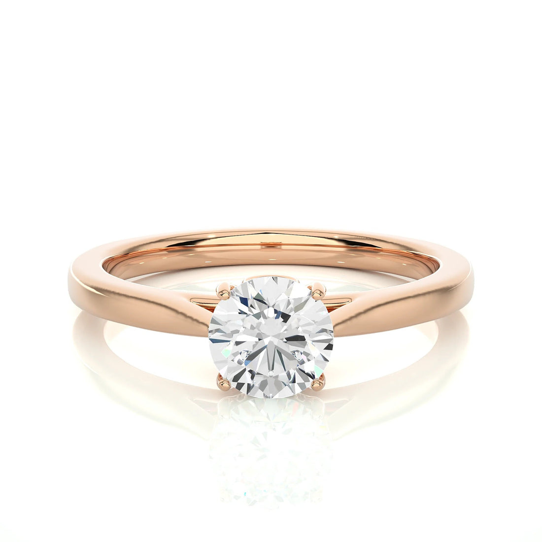 Ethically Sourced EF VS/SI Lab-Grown Diamond Solitaire Engagement or Wedding Ring – IGI Certified Diamond in 14K Real Gold
