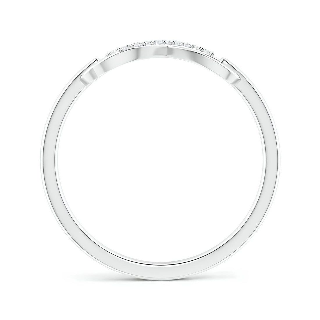 Delicate EF VS/SI Lab-Created Diamond Ring – 14K Solid Gold Women's Half Eternity Wedding Band