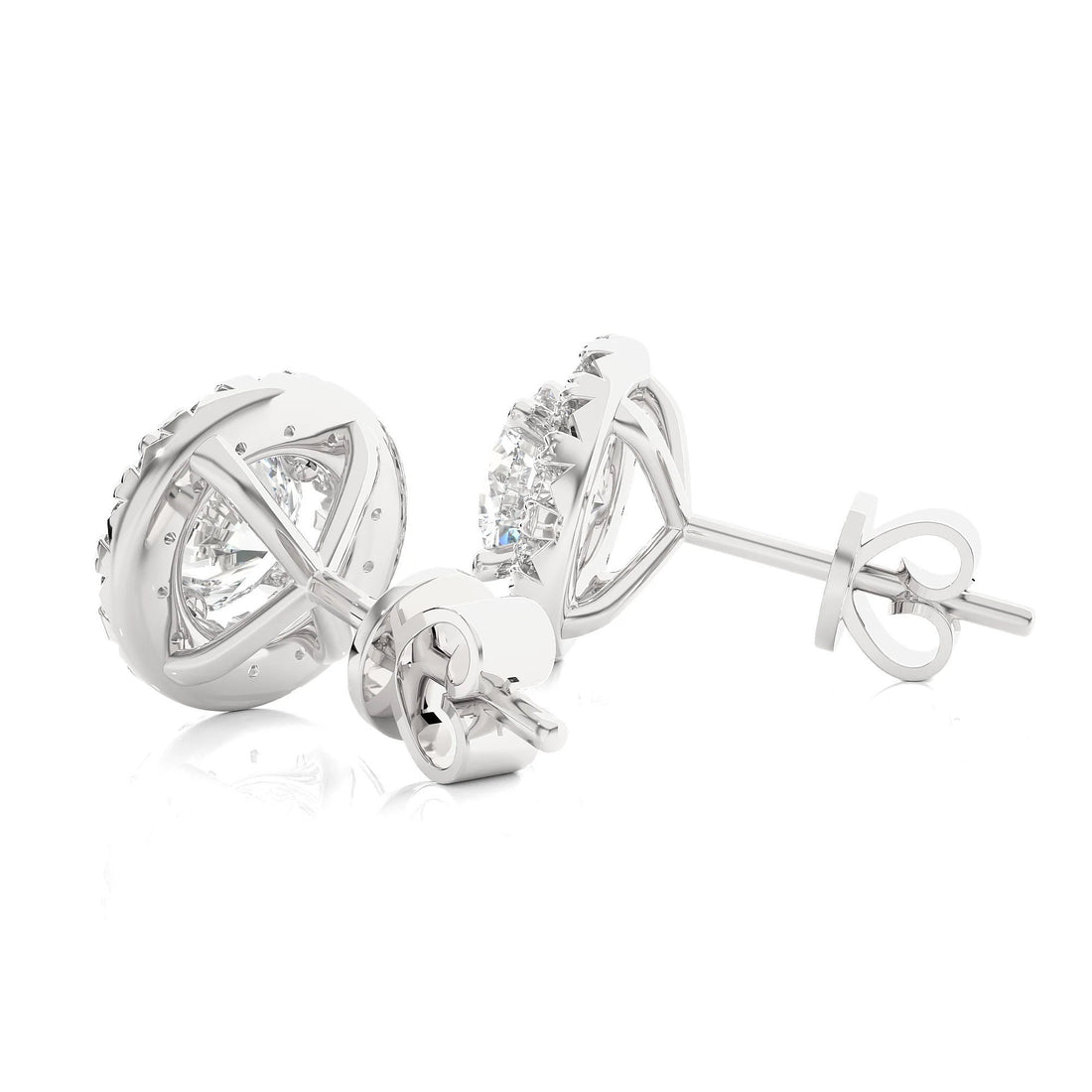 0.25–4.00 TCW Round Cut EF VS/SI Lab-Grown Diamond Halo Stud Earrings Elegant Gifts for Women, Perfect for Birthdays & Anniversaries