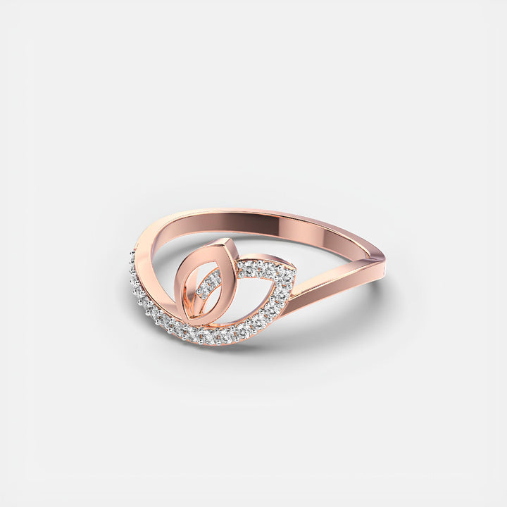 Butterfly Wings EF VS/SI Lab-Created Diamond Half Eternity Wedding Band – 14K Solid Gold