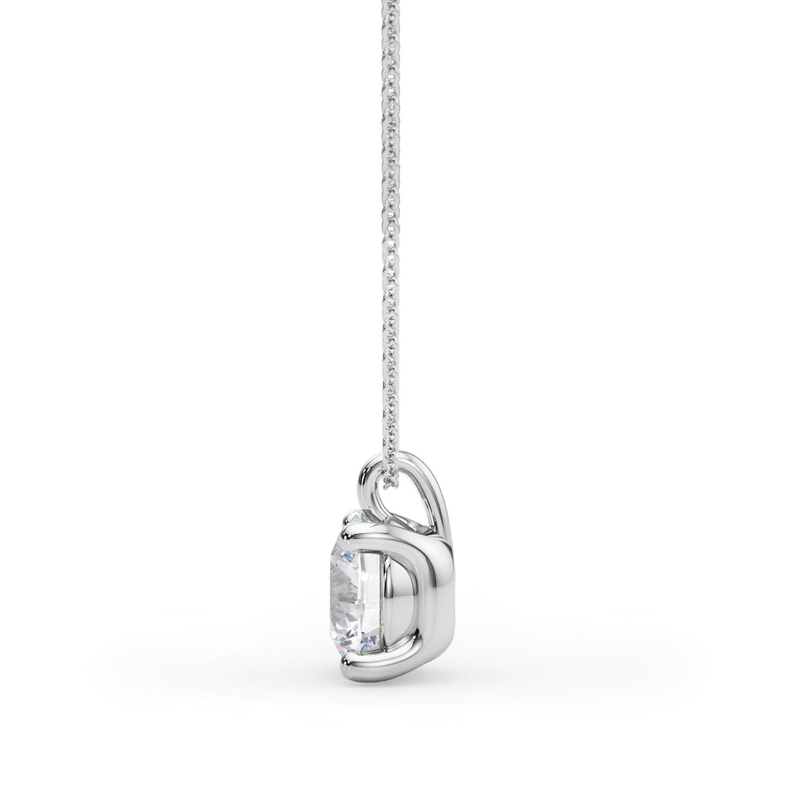 0.25 to 2.00 CTW Lab-Grown Round Diamond Pendant Necklace IGI Certified EF VS/SI 14K Gold Anniversary Gift for Her or Wife