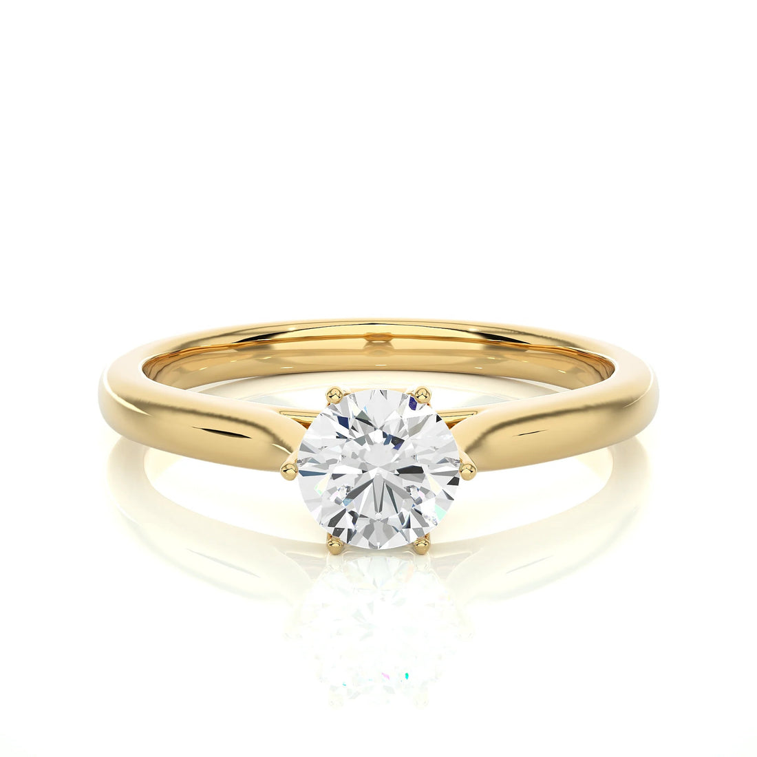 Exquisite IGI Certified 1.50 Ct Lab Grown Diamond Solitaire Engagement Ring in 14K Real Gold – Ethically Sourced EF VS/SI Conflict-Free Diamond