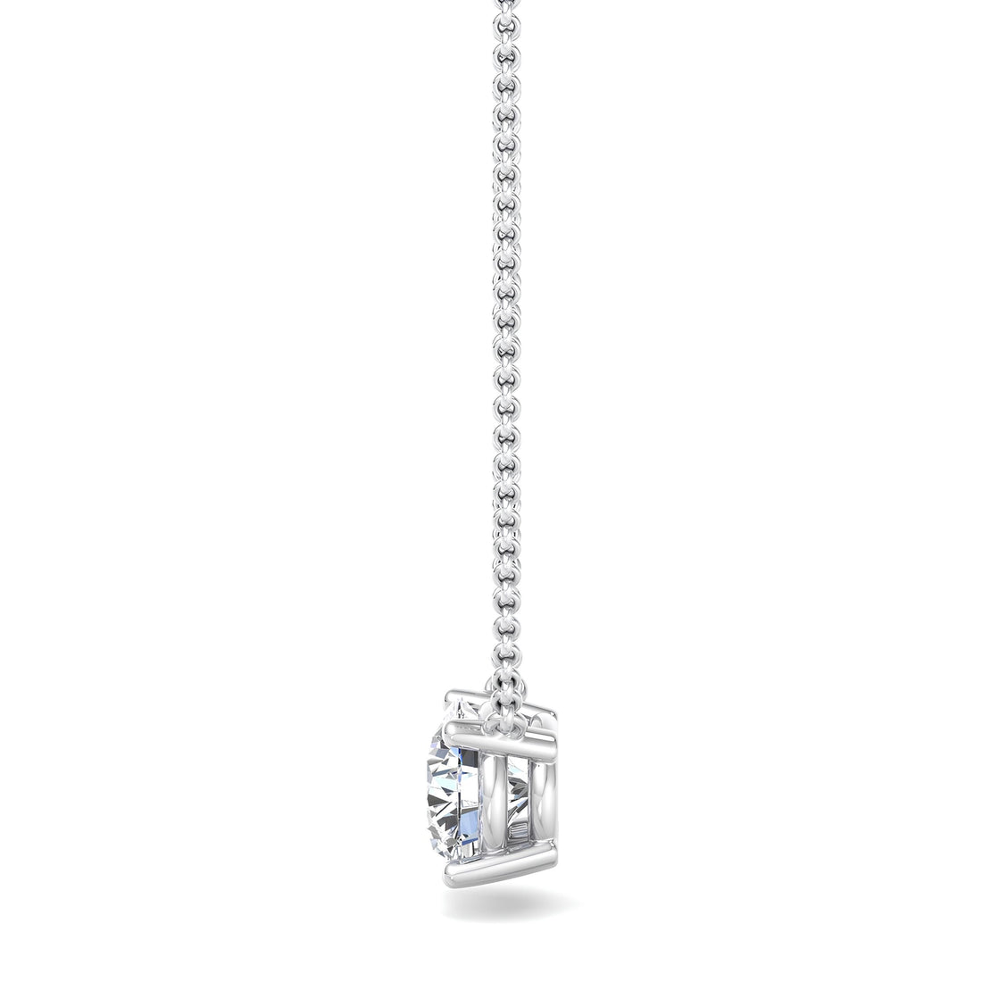 0.25 to 2.00 CTW EF VS/SI Lab-Grown Round Diamond Pendant Necklace Certified, 14K Gold Jewelry Gift