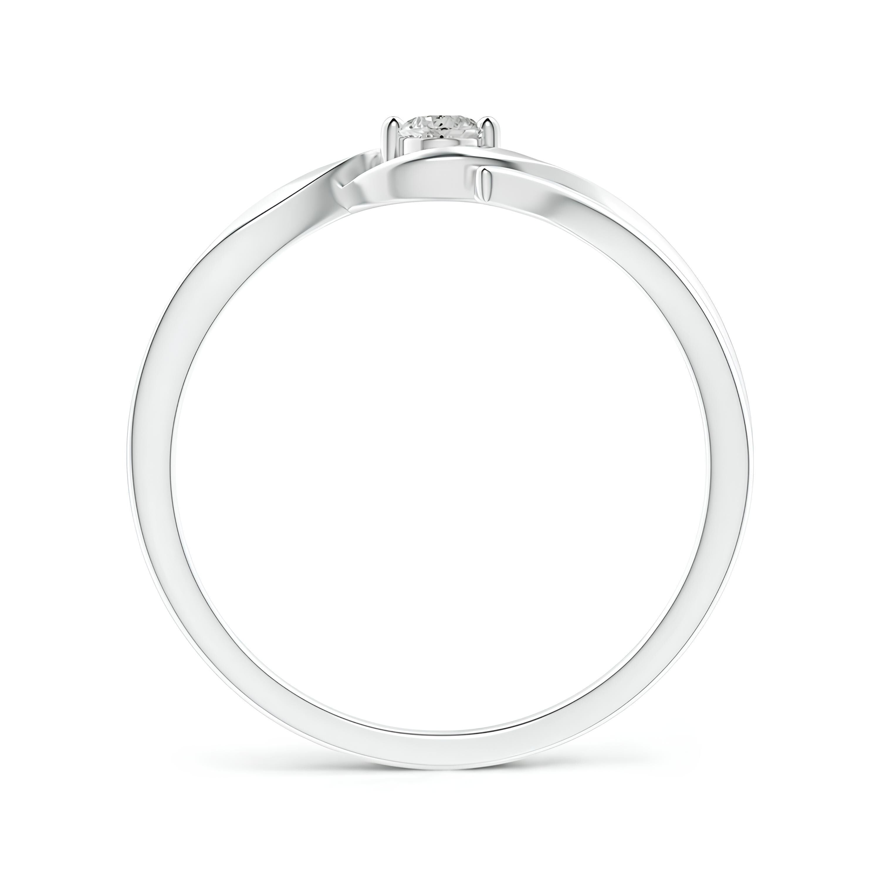 Round Solitaire Diamond Ring – EF VS/SI Lab-Created Diamond Wedding Band in Delicate 14K Solid Gold Design