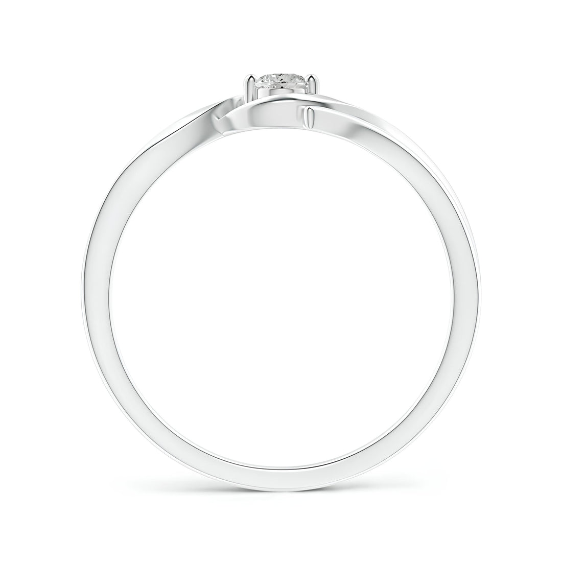 Solitaire Ring ,Round Diamond Ring ,Lab Created Diamond ,Wedding Band ,Delicate Wedding Ring ,14K Solid Yellow Gold