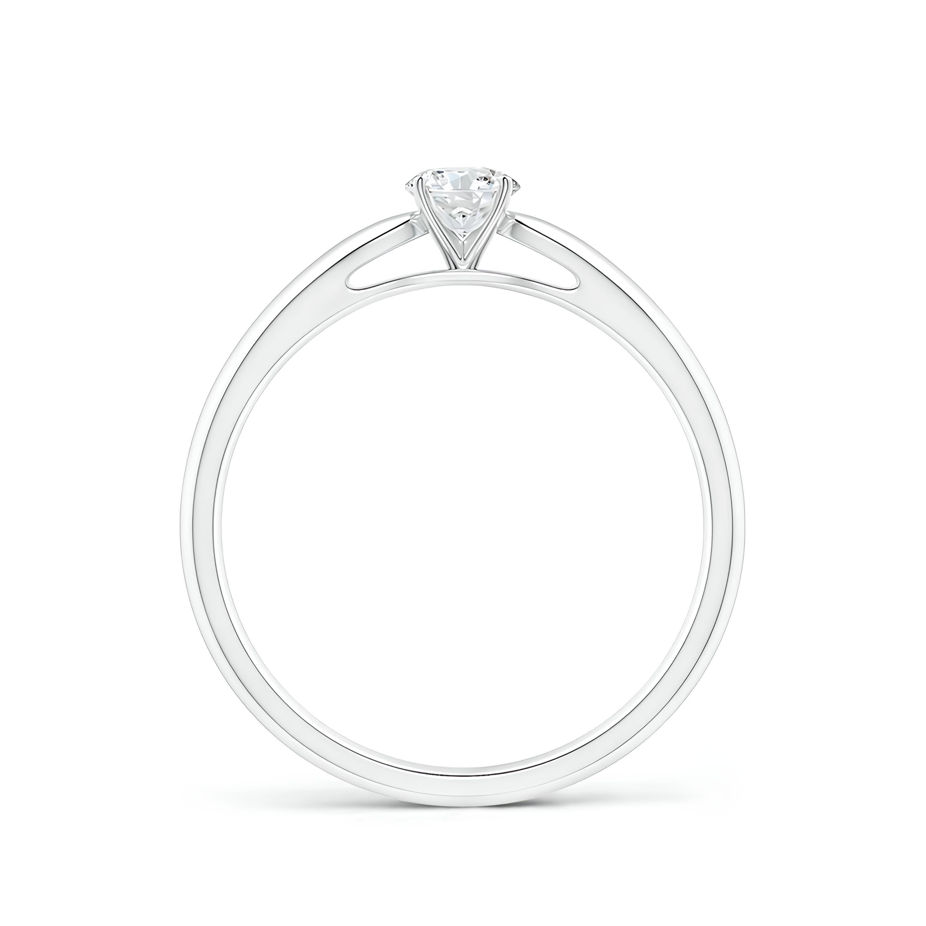 Glam Girl Round Diamond Ring EF VS/SI Lab-Created Diamond Engagement Ring or Wedding Band in 14K Solid Gold