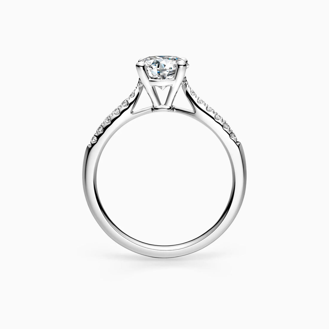 Round Solitaire Wedding Ring featuring 0.25 - 2.00 Ct IGI Certified EF VS/SI Lab Grown Diamond 14K Real Gold Engagement Ring