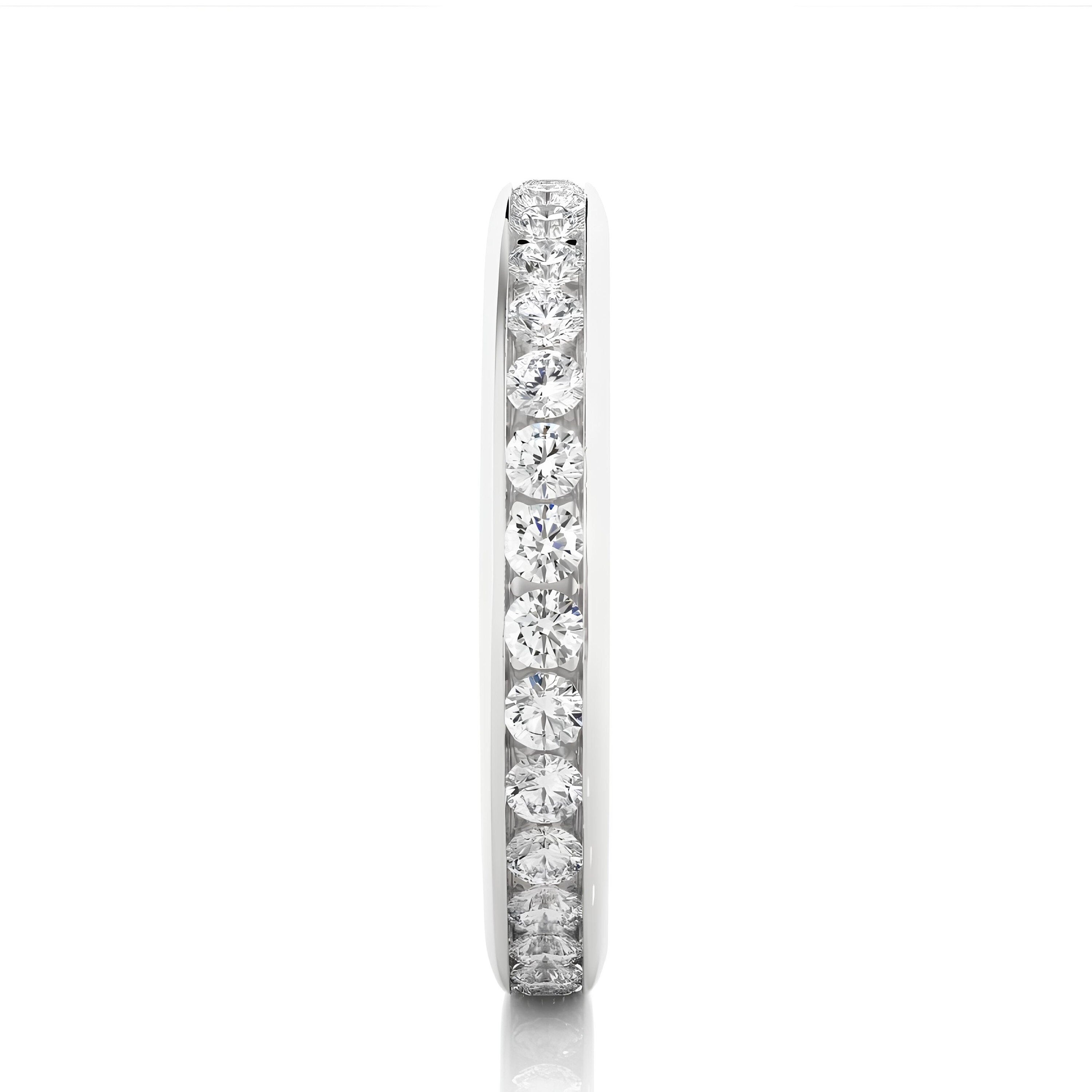 2.00MM Lab-Grown Diamond Half Eternity Band – Channel-Set VS/SI Diamonds 14K Gold | Unique Wedding Ring