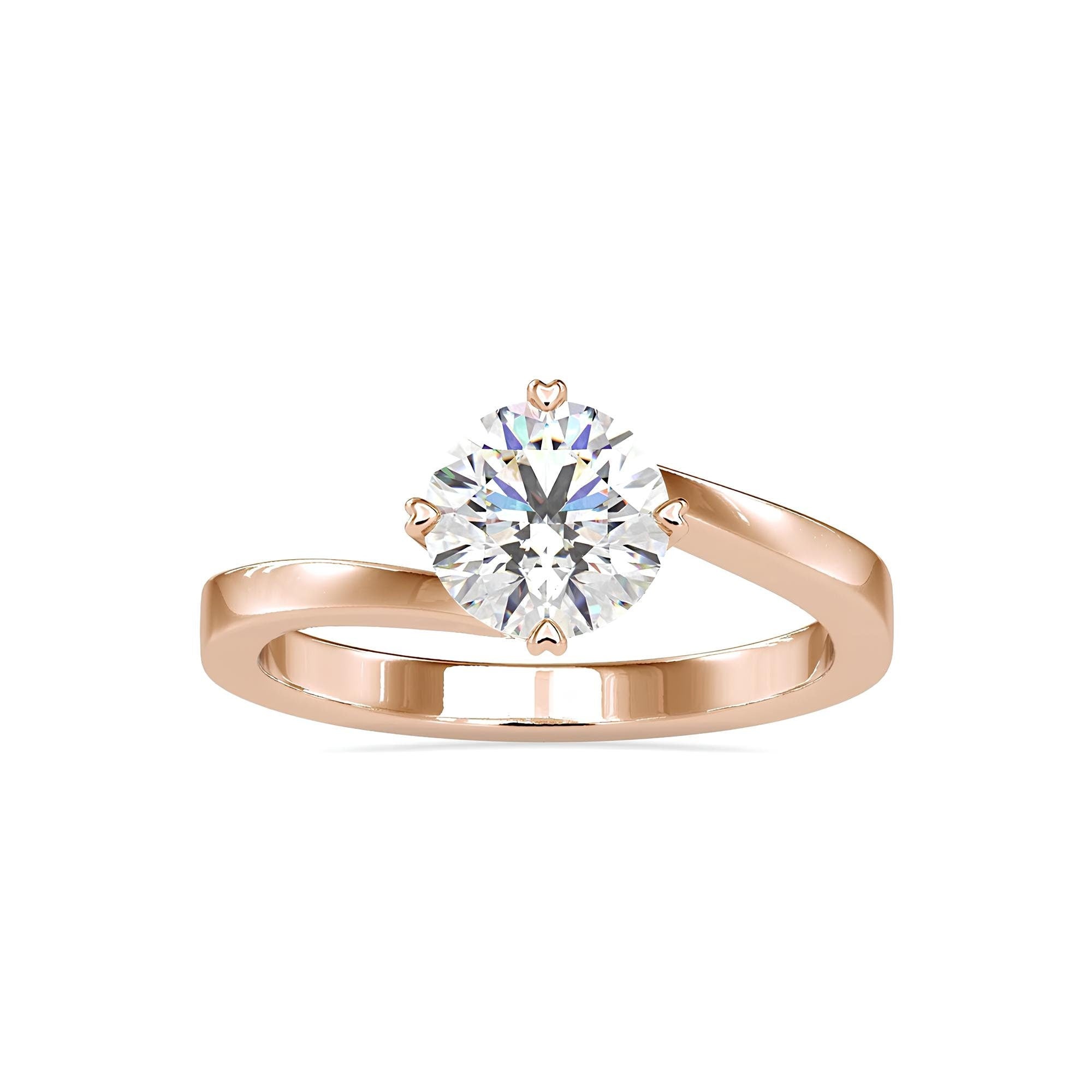 IGI Certified EF VS/SI Lab-Grown Diamond Solitaire Engagement Ring – 0.25 to 2.00 Ct Diamond in 14K Solid Gold