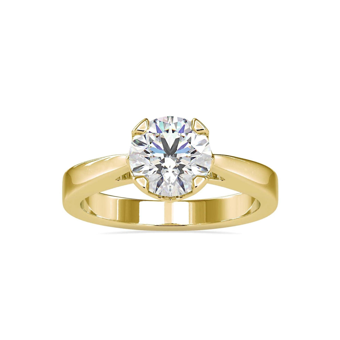 Certified 1.00 Ct Lab-Grown Diamond Solitaire Engagement Ring – Conflict-Free EF VS/SI Diamond in 14K Solid Gold
