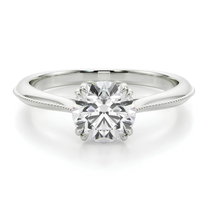 Polly Vintage Ring IGI Certified 0.25 - 2.00 Ct Lab Grown Diamond Solitaire Engagement Ring / 14K Real Gold Ring / Diamonds Wedding Rings