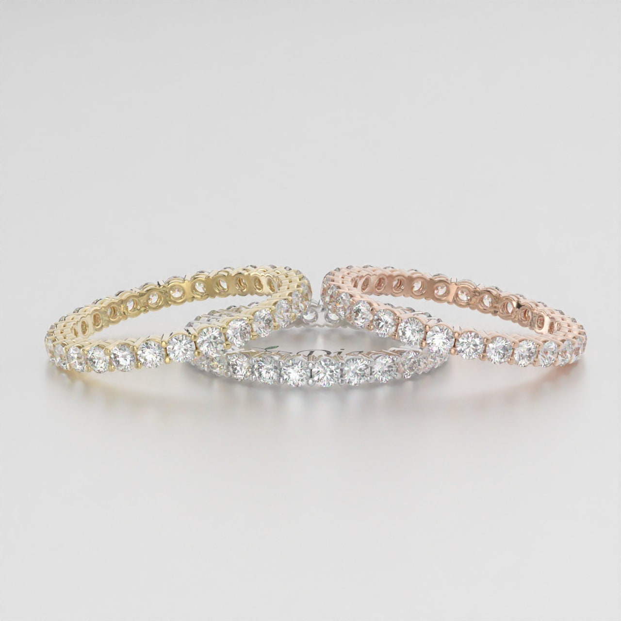 2.00mm Lab-Grown Diamond Wedding Band Round Brilliant Cut EF VS/SI Eternity Ring for Women, Perfect Gift for Her