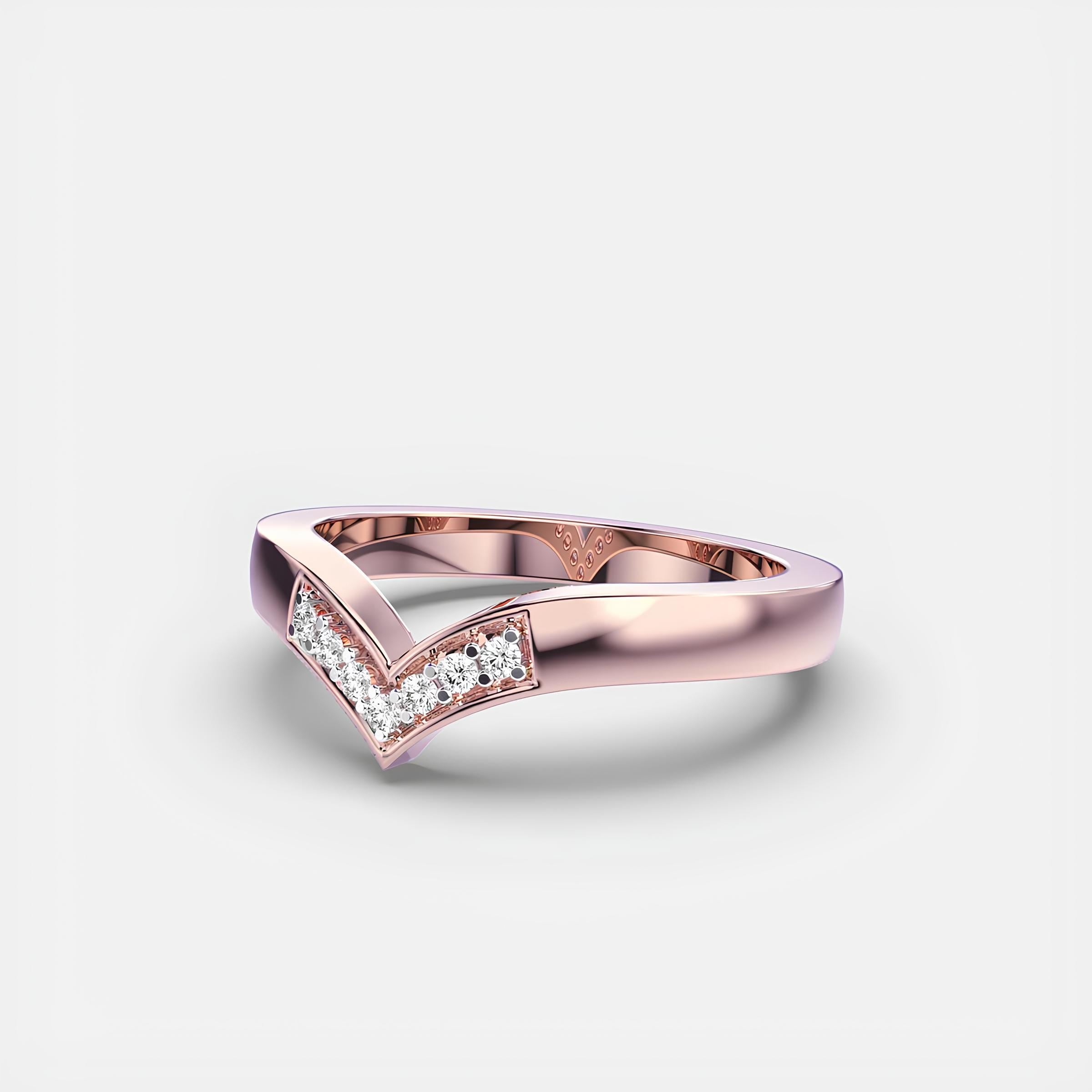 Valentine Forever EF VS/SI Lab-Created Diamond Half Eternity Wedding Band – 14K Solid Gold