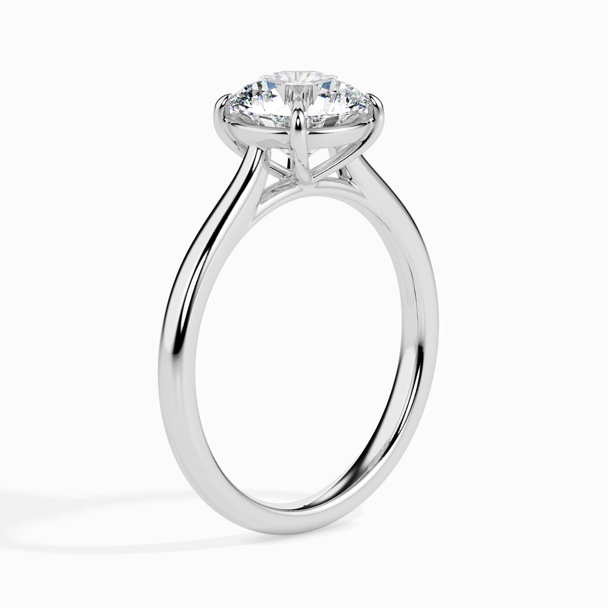 Certified 1.00 CT Lab-Grown Diamond Solitaire Engagement Ring – Conflict-Free EF VS/SI Diamond in 14K Solid Gold
