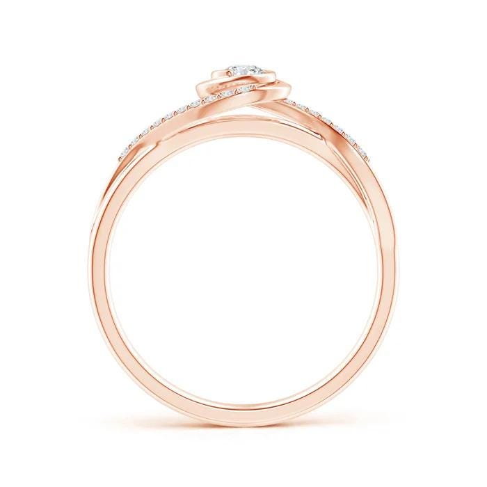 Elegant Half Eternity Diamond Ring EF VS/SI Lab-Created Diamond Wedding Band or Engagement Ring for Women in 14K Solid Gold