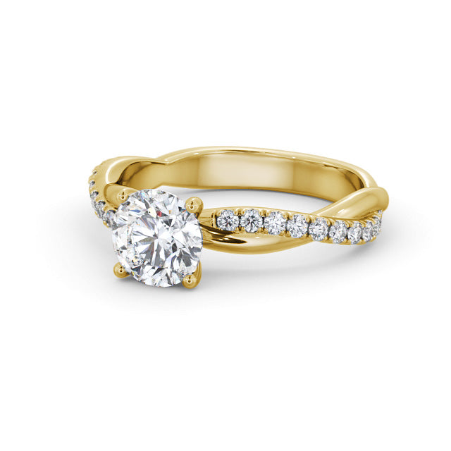 Women's Wedding Ring Certified 1.20 CT EF VS/SI Lab Grown Diamond 925 Sterling Silver With Vermeil Gold