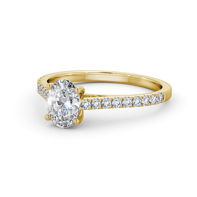 Certified 1.18 CT Oval Cut VS/SI Lab Grown Diamond Wedding Ring 925 Sterling Silver With Vermeil Gold