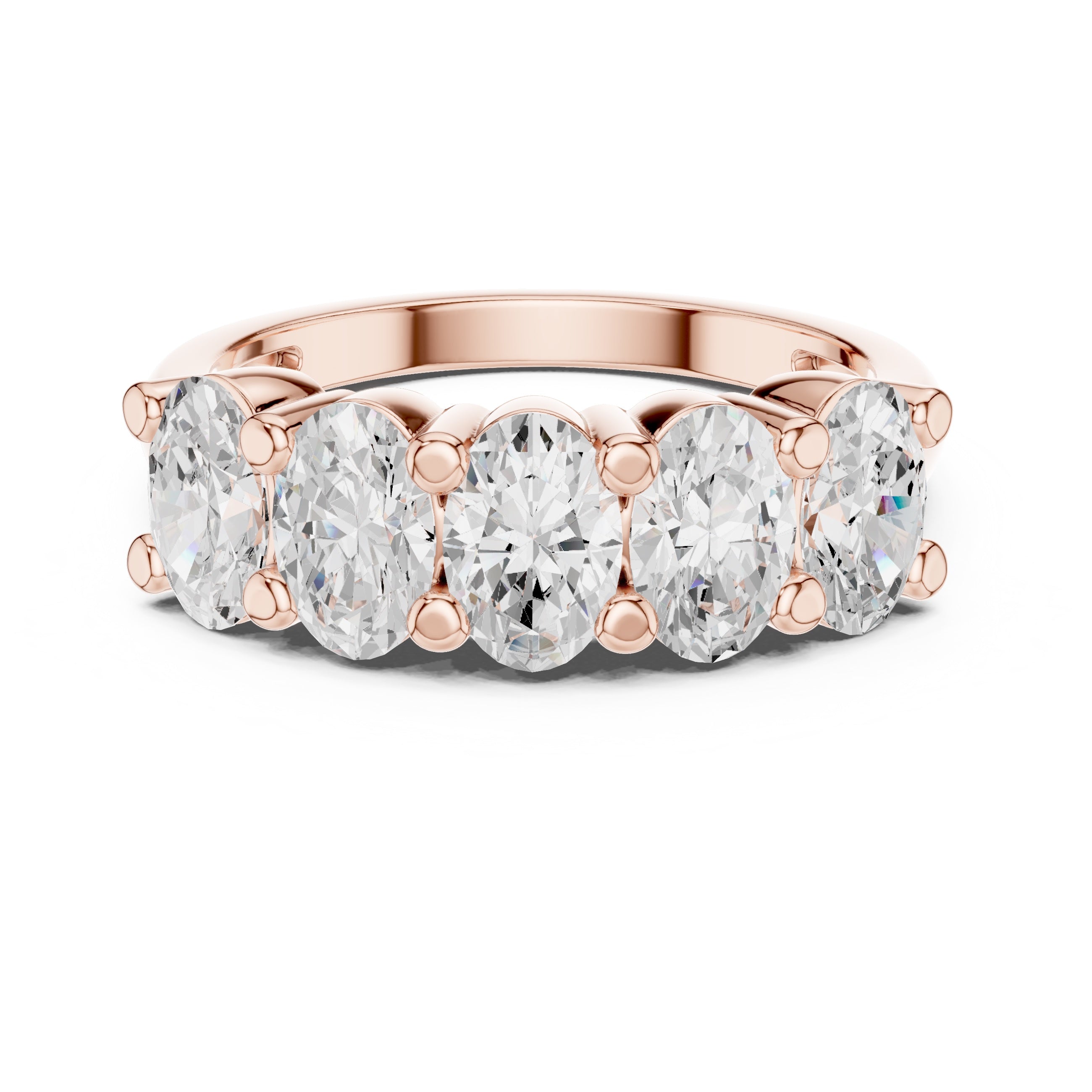 Lab Diamond Wedding Band, oval Brilliant EF/VS Matching Band with Engagement Ring, Stacking Band Gift 14K Gold