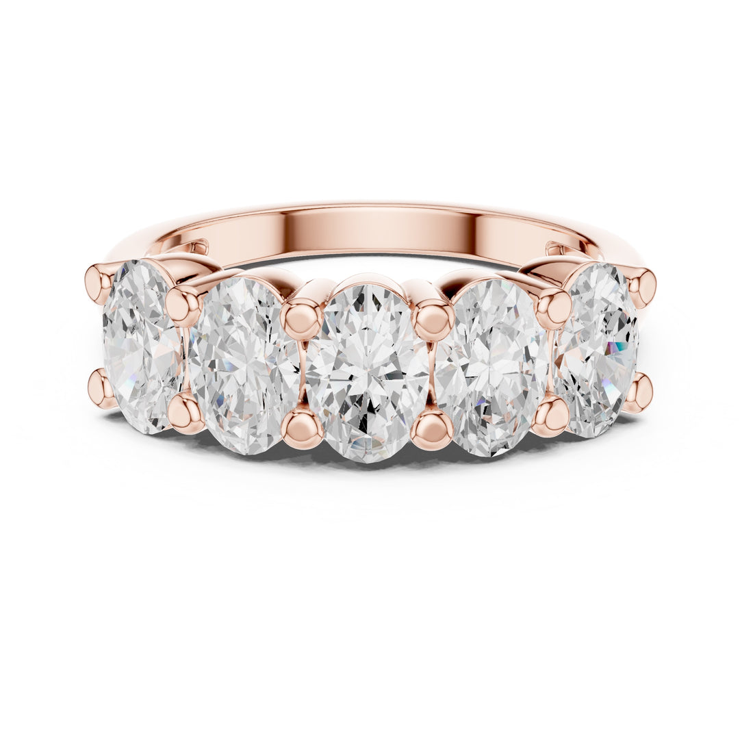 Lab Diamond Wedding Band, oval Brilliant EF/VS Matching Band with Engagement Ring, Stacking Band Gift 14K Gold