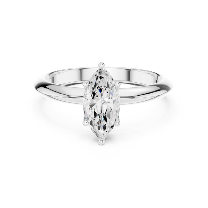 1.00 CTW Marquise Cut EF VS/SI Lab-Grown Diamond Ring Engagement or Wedding Ring for Women in 14K Gold or Platinum, Perfect Anniversary Gift