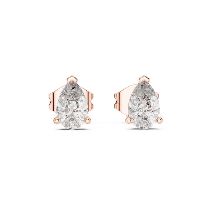 1.00CT Lab-Grown Diamond Stud Earrings 14K Gold Wedding Earrings for Women Birthday & Anniversary Gift