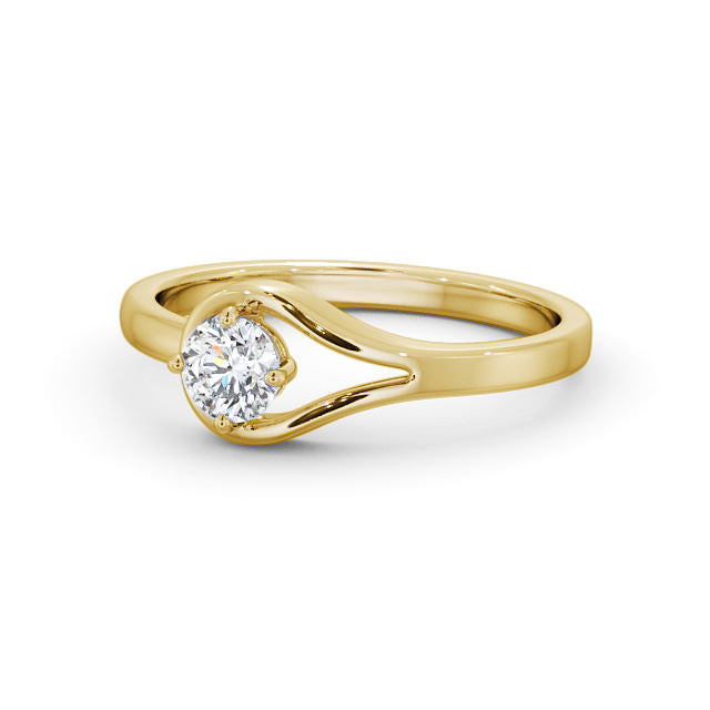 Certified 1.00 CT VS/SI Lab Grown Diamond Nordic Gold Prong Set Ring (Demi-Fine)