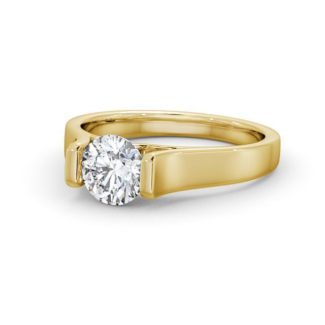 Certified 1.00 CT Round Cut Lab Grown Diamond Nordic Gold Engagement Ring (Demi -Fine)