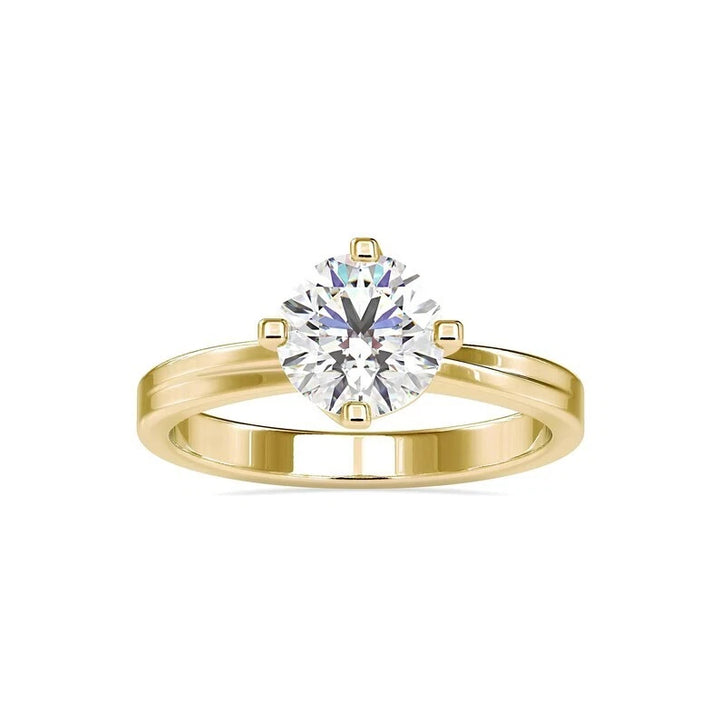1 CT Certified VS/SI Lab Grown Diamond Studded In Nordic Gold Ring (Demi-Fine)