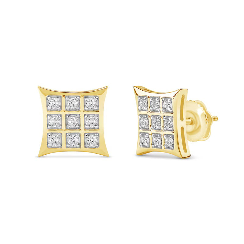 0.80 CT Round Cut Certified VS/SI Lab Grown Diamond Stud Earrings 925 Sterling Silver With Vermeil Gold