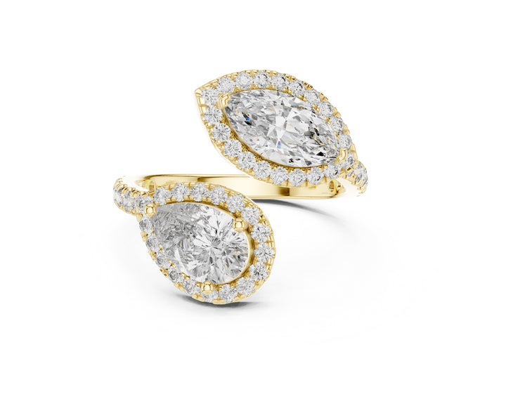 2.63CTW EF VS/SI Lab-Grown Diamond Ring Engagement or Wedding Ring for Women in 14K Gold, Perfect Anniversary Gift