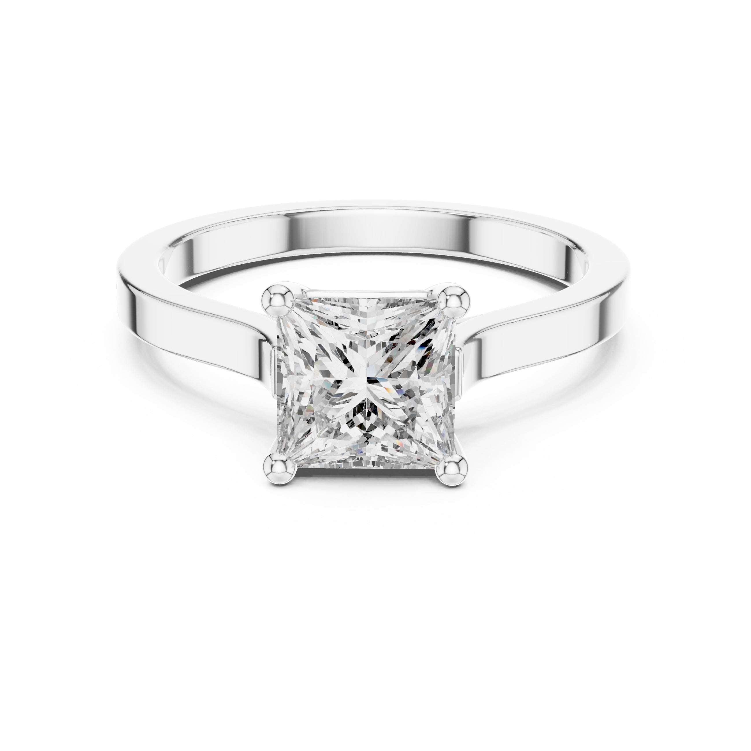 1.00 Carat Certified Lab-Grown Diamond Engagement Ring For Women's – Solitaire Ring – Prong Set 14K Gold Wedding Ring