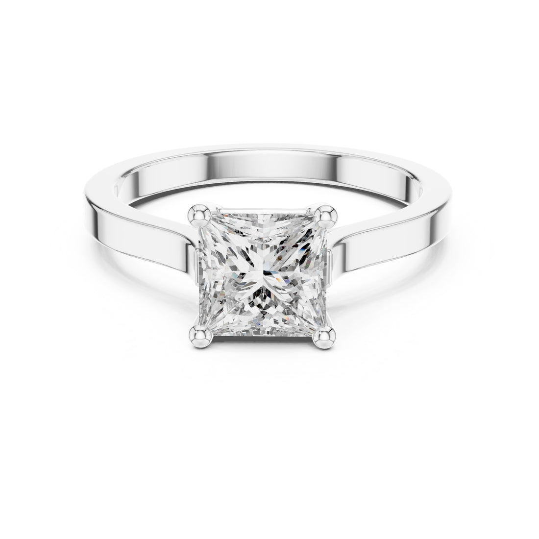 1.00 Carat Certified Lab-Grown Diamond Engagement Ring For Women's – Solitaire Ring – Prong Set 14K Gold Wedding Ring