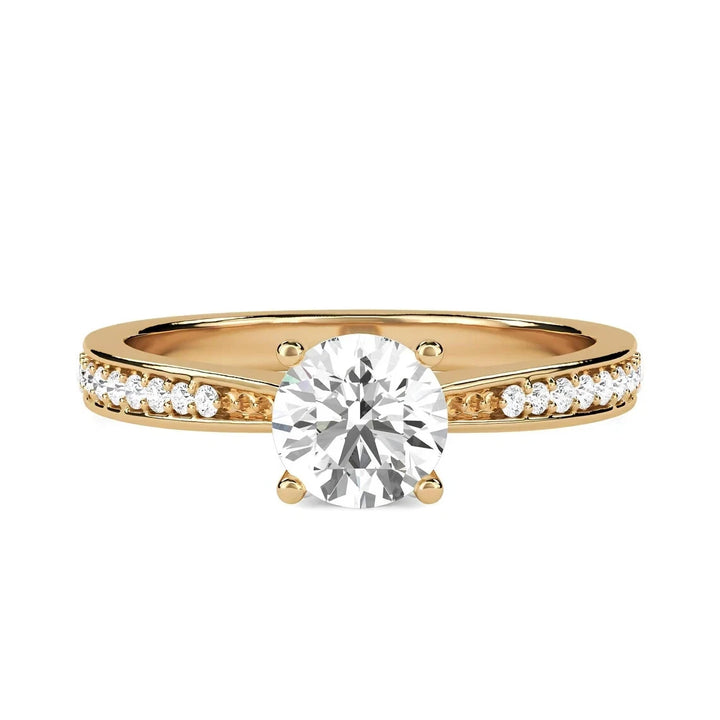 Certified 1.18 CT VS/SI Lab Grown Diamond Nordic Gold Wedding Ring (Demi-Fine)