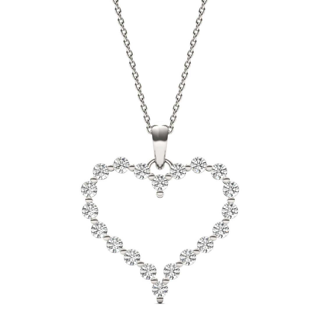 0.76 CT Round Cut EF VS/SI Lab Grown Diamond Pendant 925 Sterling Silver With Vermeil Gold (Without Chain)