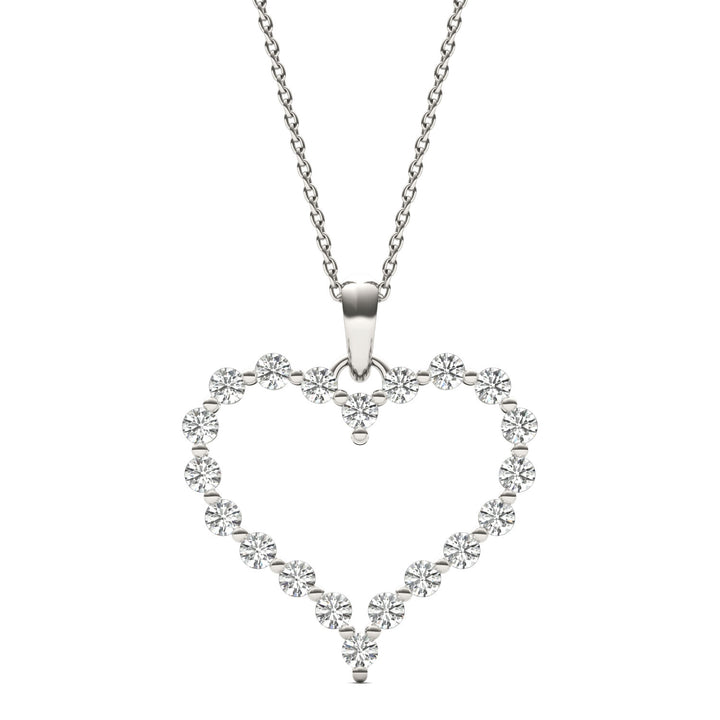 0.76 CT Round Cut EF VS/SI Lab Grown Diamond Pendant 925 Sterling Silver With Vermeil Gold (Without Chain)