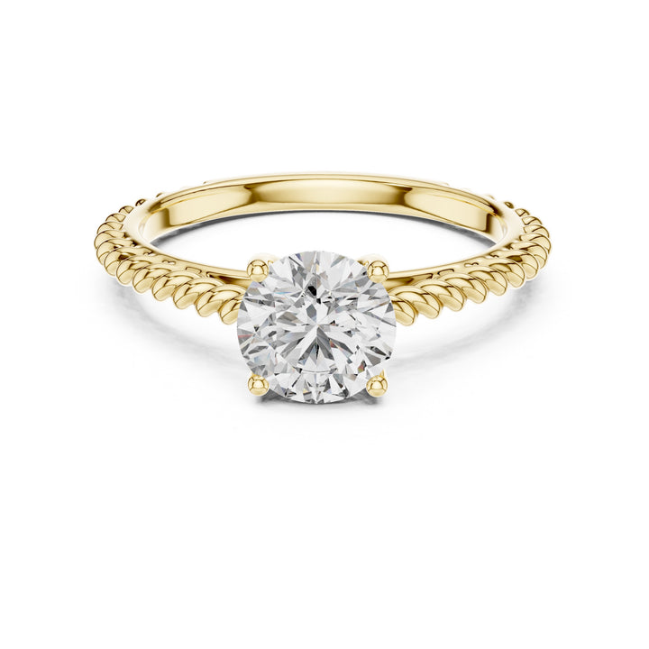 1.00 Carat Certified Lab-Grown Diamond Engagement Ring For Women's – Solitaire Ring – Prong Set 14K Gold Wedding Ring