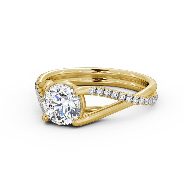 Wedding Ring Certified 1.20 CT EF VS/SI Lab Grown Diamond 925 Sterling Silver With Vermeil Gold