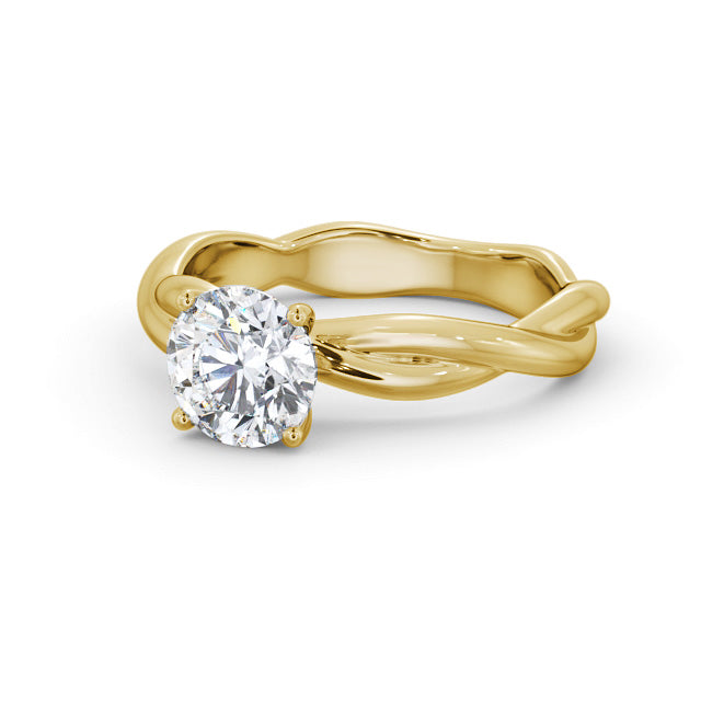 Certified 1.00 CT Round Cut EF VS/SI Lab Grown Diamond Wedding Ring 925 Sterling Silver With Vermeil Gold