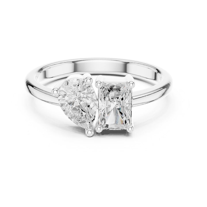 1.14CTW EF VS/SI Lab-Grown Diamond Ring Engagement or Wedding Ring for Women in 14K Gold, Perfect Anniversary Gift