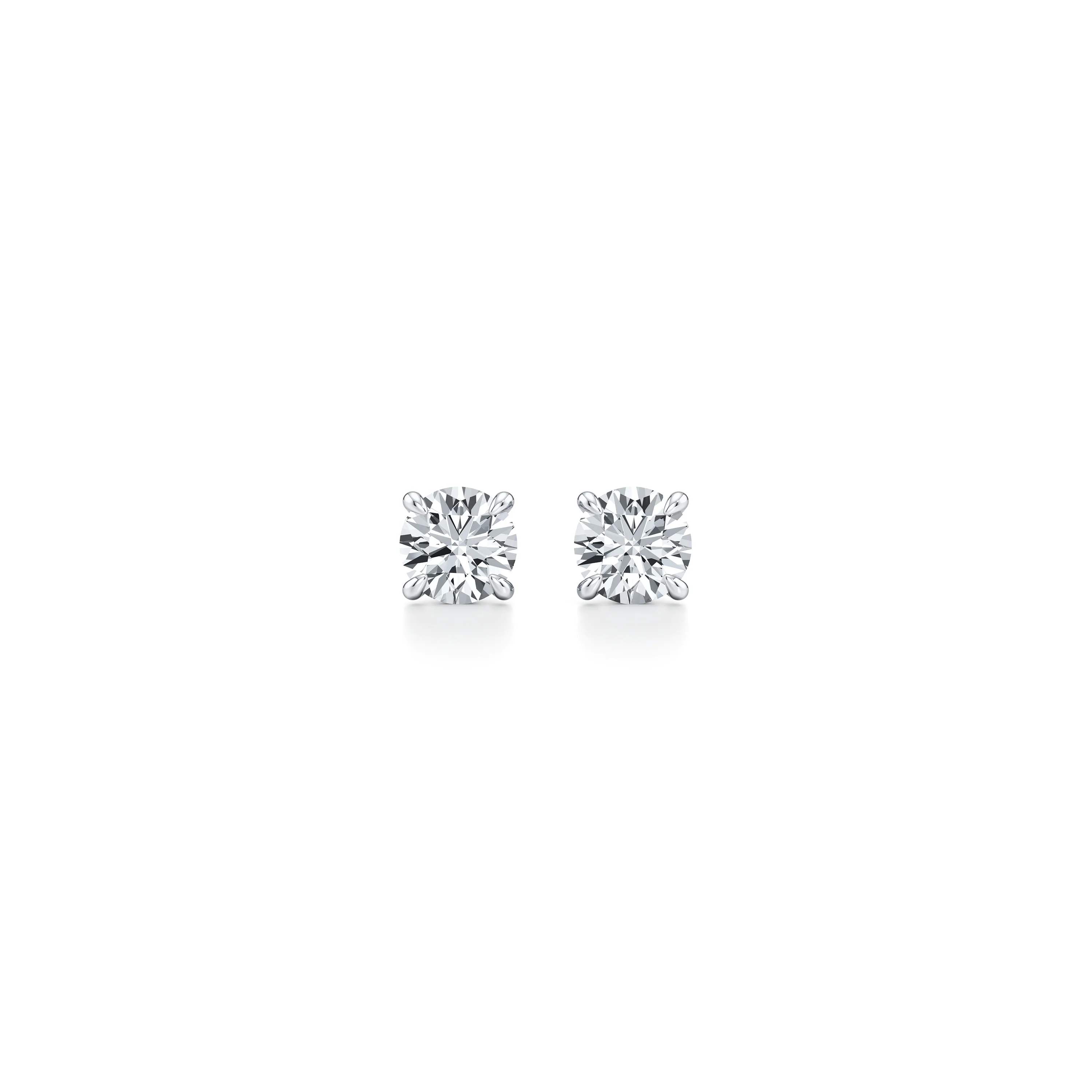 0.50 CT Round Cut Certified VS/SI Lab Grown Diamond Stud Earrings 925 Sterling Silver With Vermeil Gold