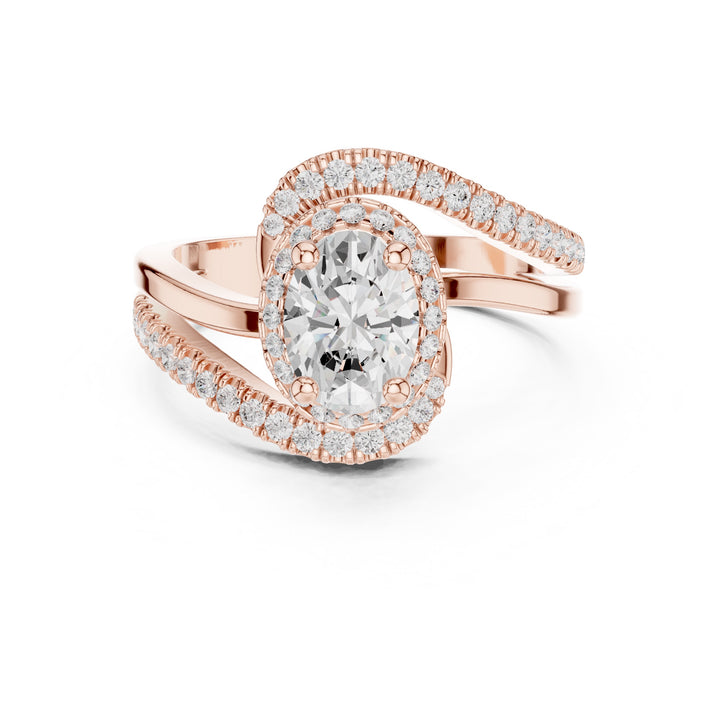 Lab Diamond Wedding Band, Oval Brilliant EF/VS Matching Band with Engagement Ring, Stacking Band Gift 14K Gold