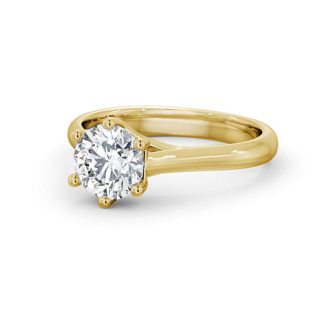 Certified 1.00 CT EF VS/SI Lab Grown Diamond Engagement Ring 925 Sterling Silver With Vermeil Gold