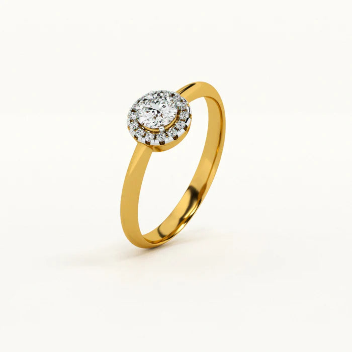 Certified 1.21 CT EF VS/SI Lab Grown Diamond Women's Engagement Ring 925 Sterling Silver With Vermeil Gold