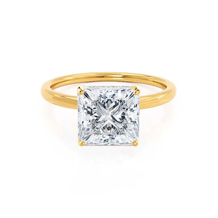 Certified 1.00 CT Cushion Cut EF VS/SI Lab Grown Diamond Nordic Gold Engagement Ring (Demi -Fine)